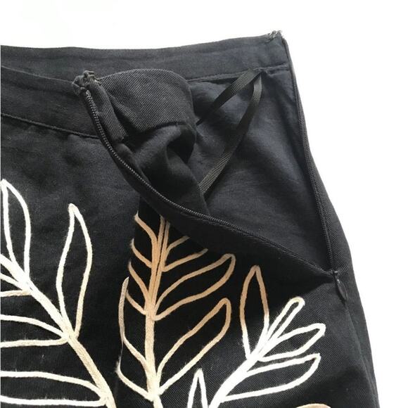 Anthropologie Maeve Embroidered Palm Tree Midi Skirt Size 6 New w/ Tag MSRP $98 - Picture 14 of 14